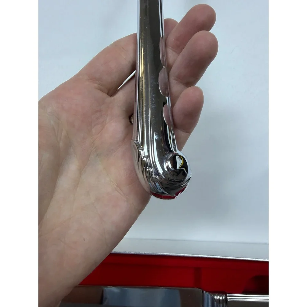Carvel Hall Towle Stainless Steel Carving Knife and Fork Set USA with Box Silver